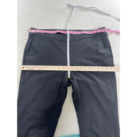 Eileen Fisher Charcoal Gray Trouser Wool Stretch Office Work Pant Women's 14 - Picture 7 of 8